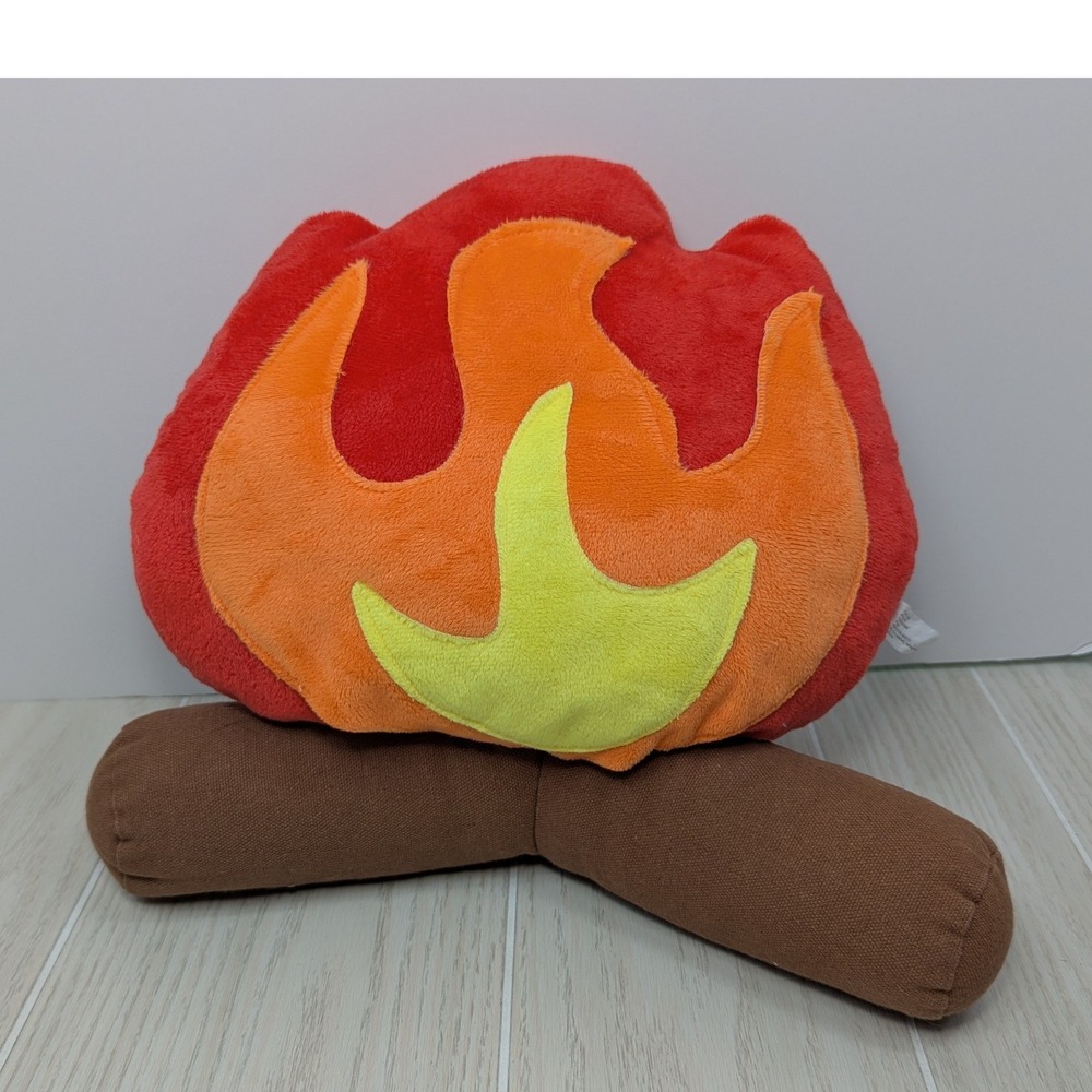 Target Campfire Plush Toy Red Orange Yellow Camp Fire Log Pillow